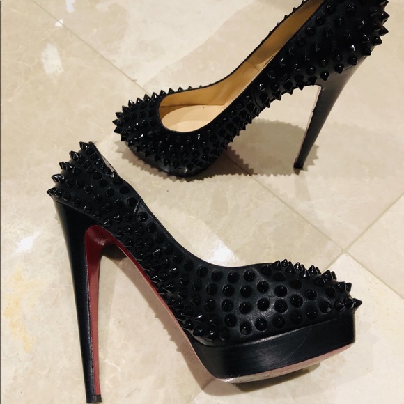 ALTI BLACK SPIKE PUMPS SZ 38 - Picture 2 of 2